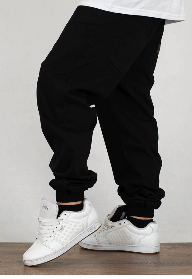 Spodnie Moro Sport Joggery Medium Baseball Leather czarne materiałowe