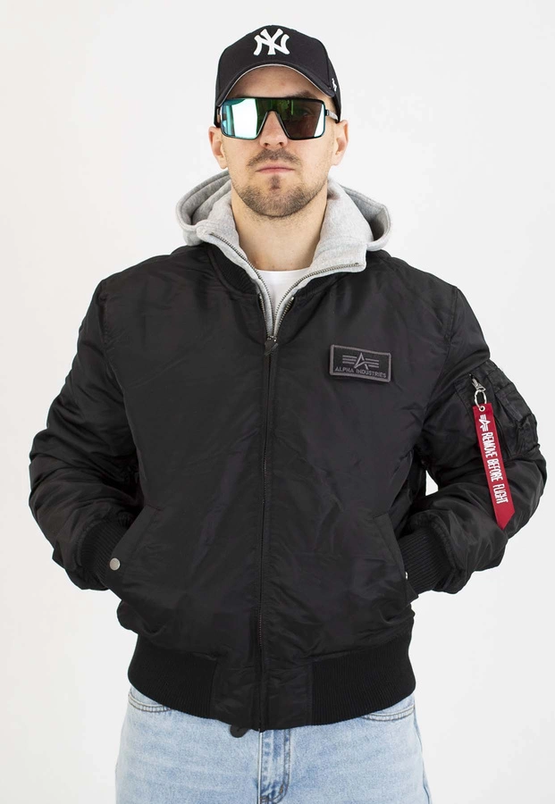 Kurtka Alpha Industries Zimowa MA-1D-Tec 183110 czarno szara