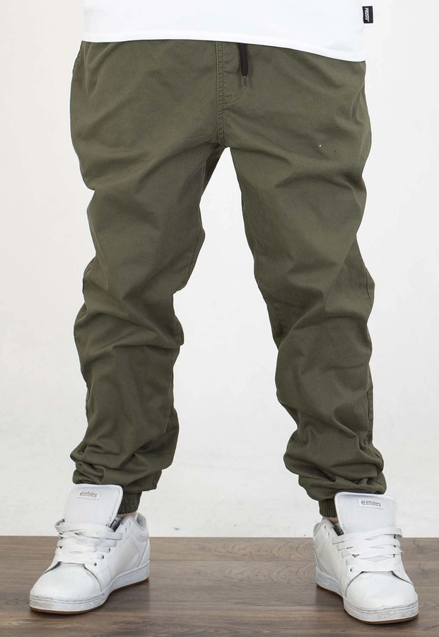 Spodnie Chada Proceder Jogger Chino Kastet Logo oliwkowe