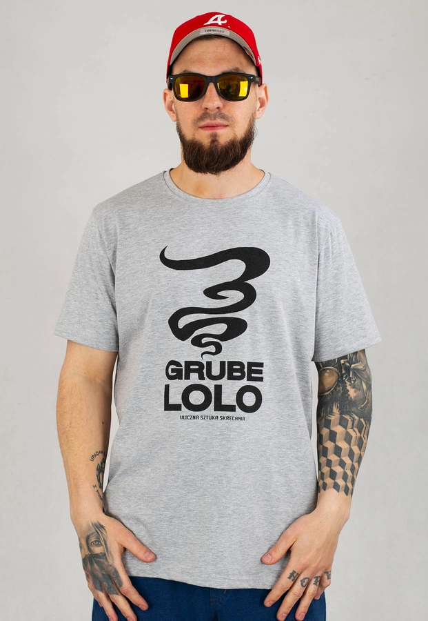 T-shirt Grube Lolo Dymek szary