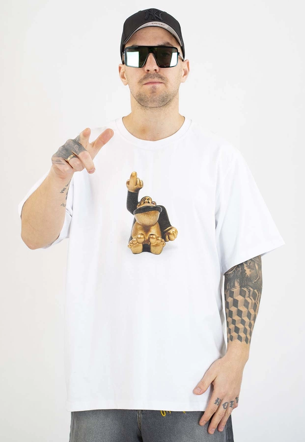 T-shirt Stoprocent Gorilla Figur Photo biały