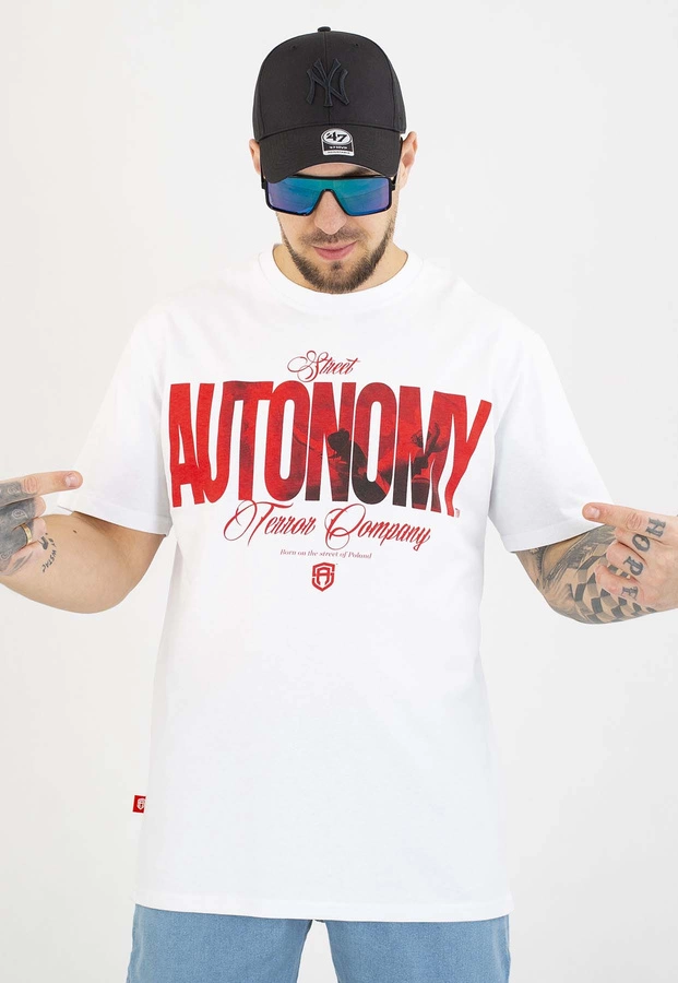 T-shirt Street Autonomy Race biały