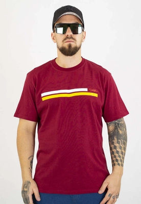 T-shirt Diil Line bordowy