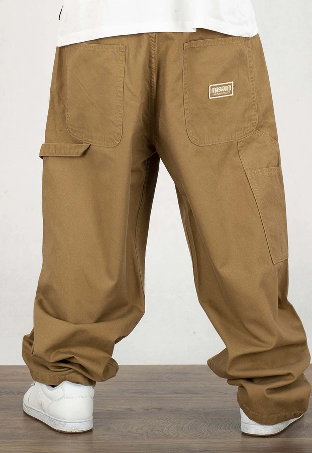 Spodnie Mass Pants Extra Baggy Fit Worker beżowe