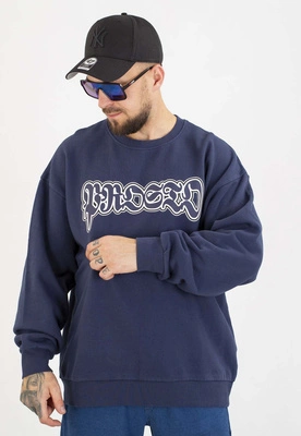 Bluza Prosto Bez Kaptura Graffiti sprana granatowa