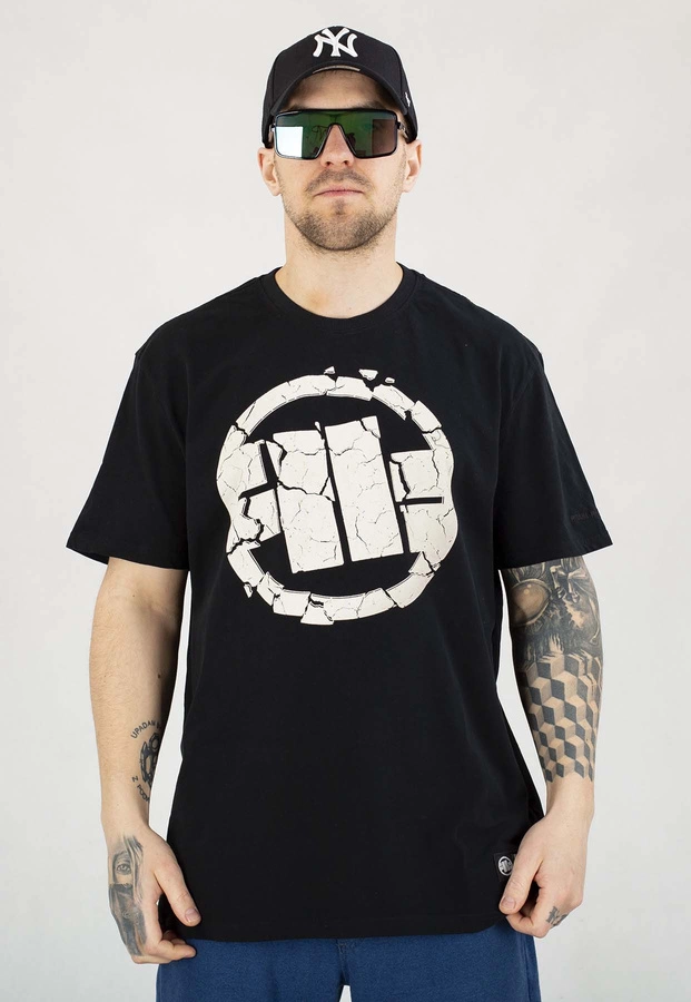 T-shirt Pit Bull Garment Washed 210 Scratch black