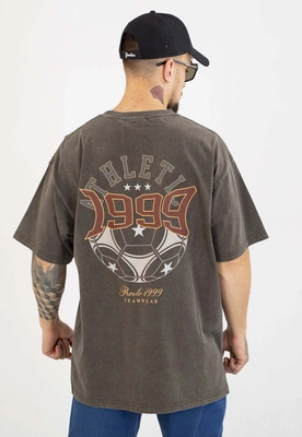 T-shirt Prosto Oversize Athletic sprany brązowy