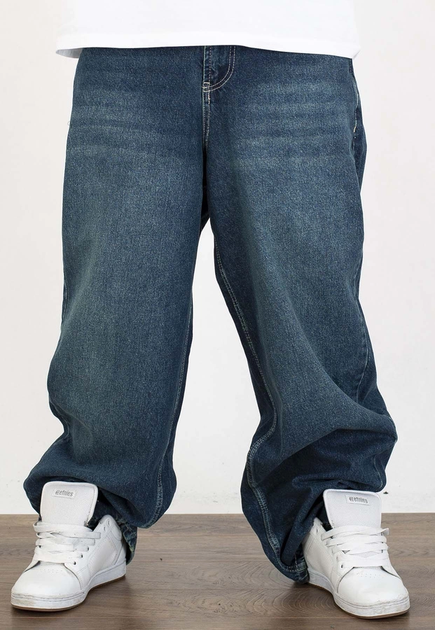 Spodnie I8 Denim BAG91 Baggy dark blue