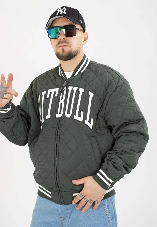 Kurtka Pit Bull Przejściowa Baseball Jupiter dark green
