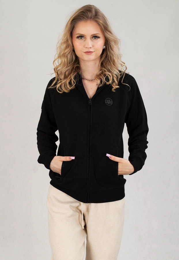 Bluza Pit Bull Hooded Zip Fuchsia czarna