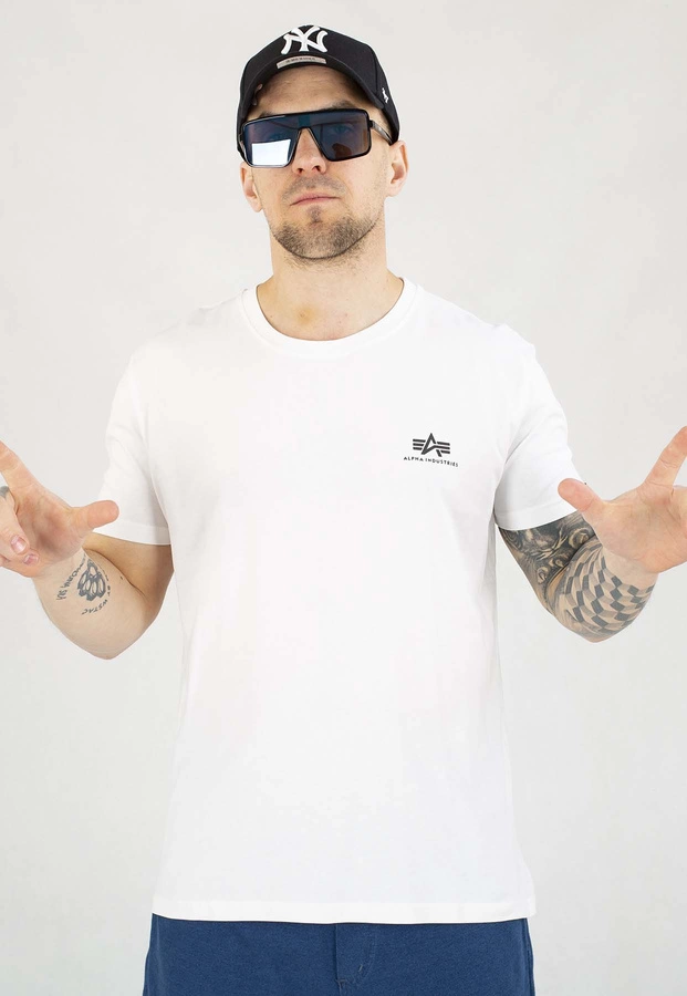 T-shirt Alpha Industries Back Print 128507 biały