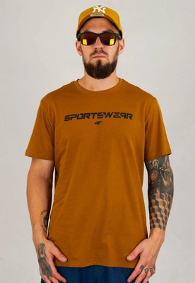 T-shirt 4F Regular M0950 złoty