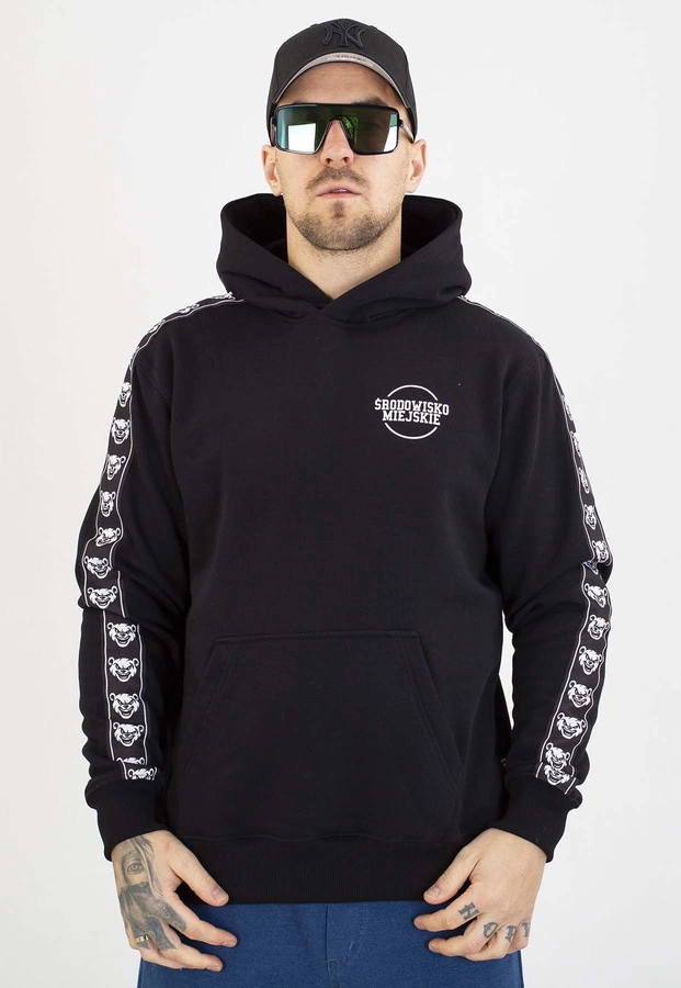 Bluza Środowisko Miejskie Z Kapturem Classic Lampas czarna