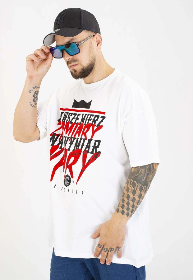 T-shirt Chada Proceder Wymiar Kary biały
