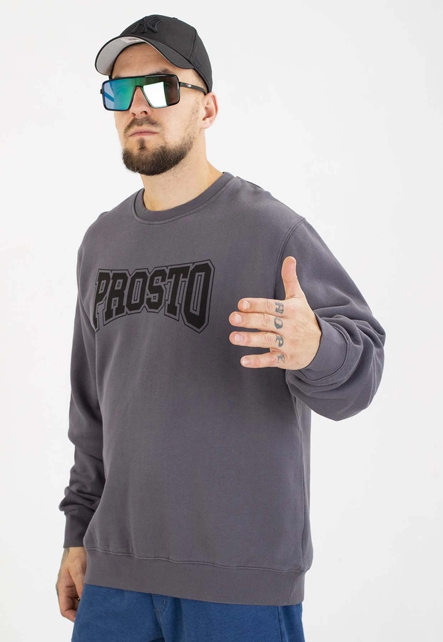 Bluza Prosto Bez Kaptura College czarna