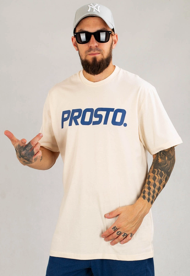 T-shirt Prosto Legacy beżowy