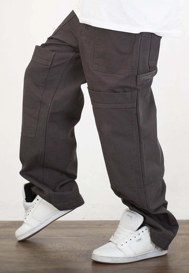 Spodnie Prosto Pants Utility sprane ciemne szare