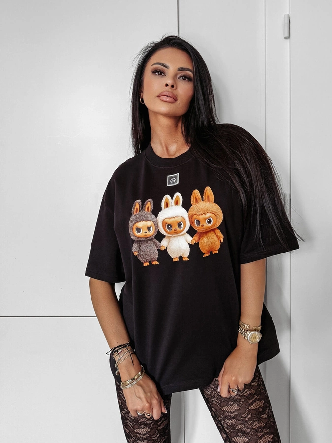 T-Shirt Olavoga Heart Side czarny