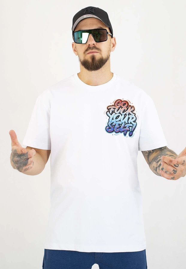 T-shirt Motive Your Front biały