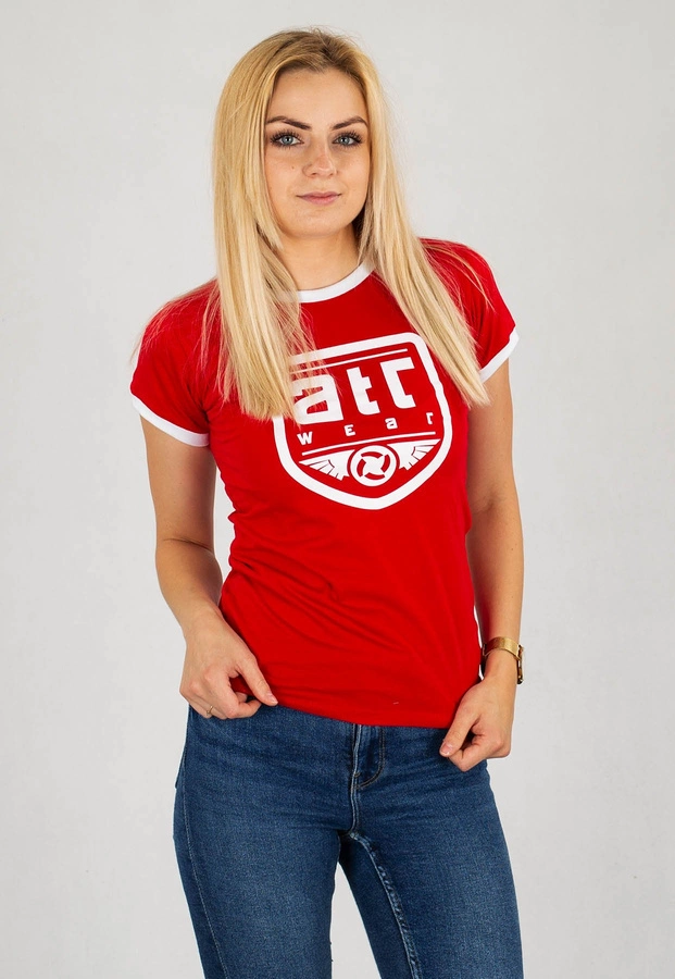 T-shirt ATR Wear Retro ATR Shield czerwony