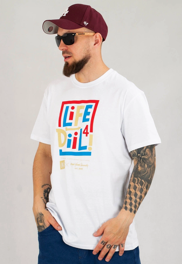 T-shirt Diil Life biały