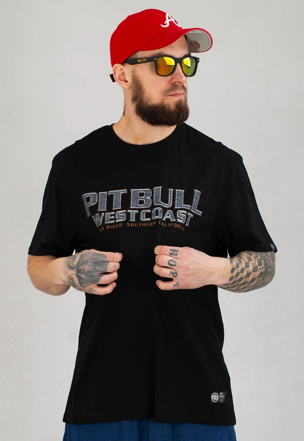 T-shirt Pit Bull Middle Fighter czarny