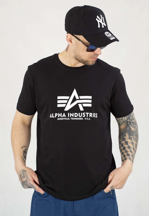 T-shirt Alpha Industries Basic T 2Pack 106524 czarny ciemny zielony