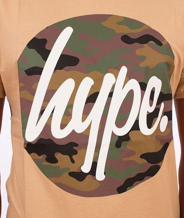 Hype-Camo Script T-Shirt Beżowy/Camo