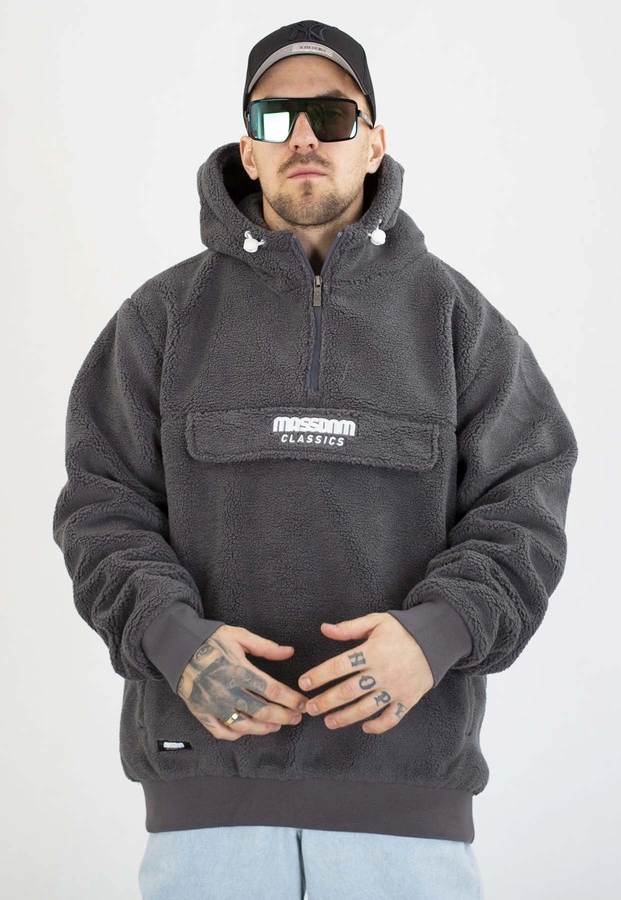 Kurtka Mass Z Kapturem Zimowa Frontside 2.0 szara