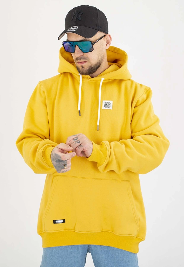 Bluza Mass Z Kapturem Patch żółta