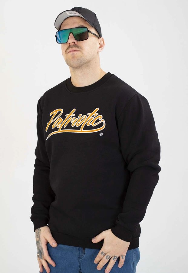 Bluza Patriotic Bez Kaptura Retro Script czarna