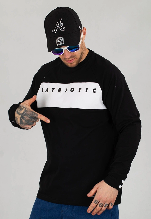 Longsleeve Patriotic Futura Space biało czarny