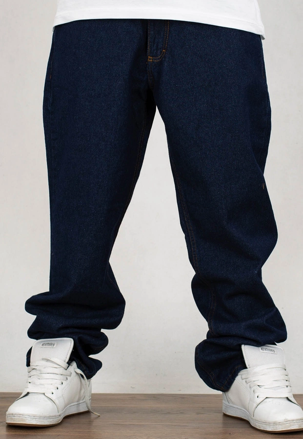 Spodnie Diil Regular Jeans Skórka Laur dark
