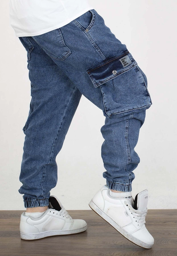 Spodnie I8 Denim BOY54 Joggery Cargo light blue
