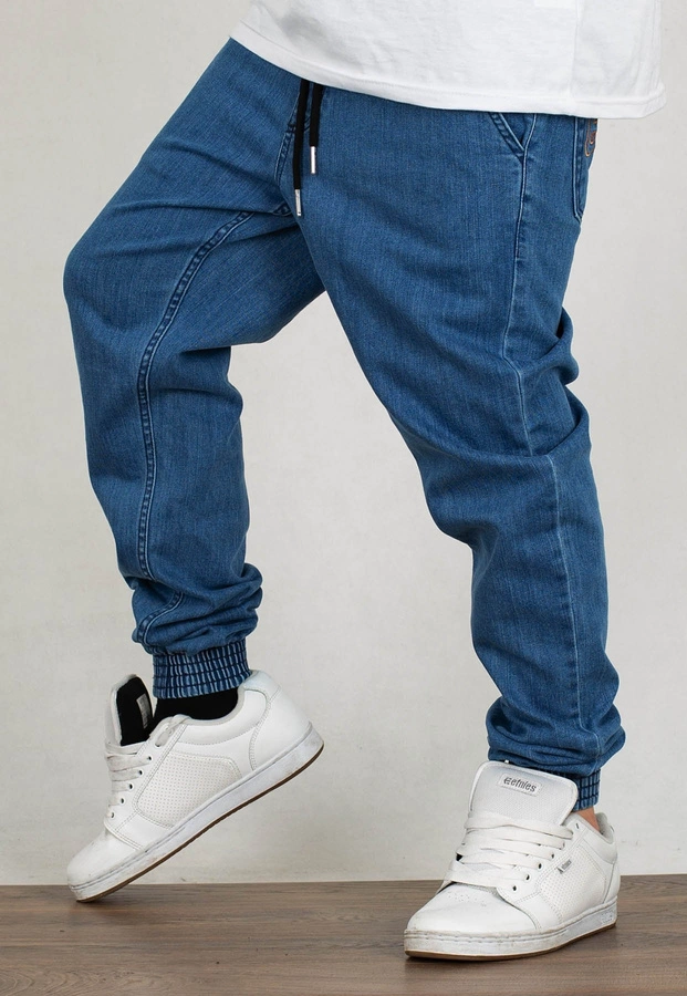 Spodnie El Polako Joggery Slim Jeans z Gumą Me Elpo light jeans