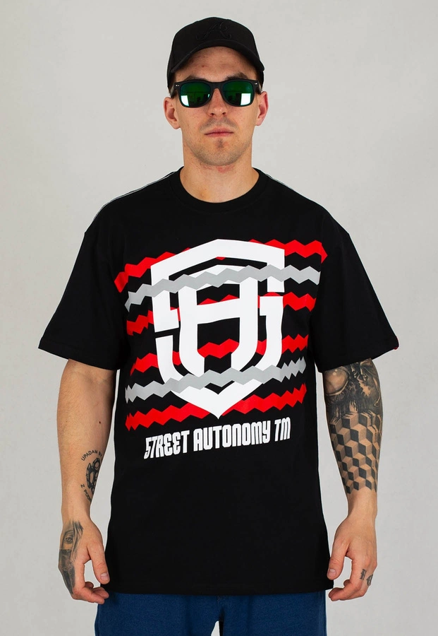T-shirt Street Autonomy Danger czarny