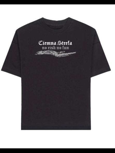 T-shirt Ciemna Strefa No Risk No Fun czarny