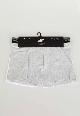 Bokserki 4F M036 białe szare