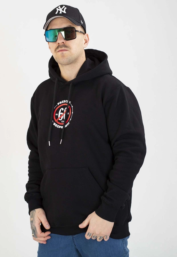 Bluza Ciemna Strefa Z Kapturem Statystyka czarna