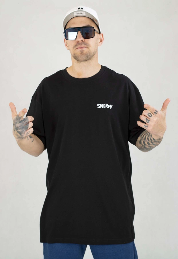 T-shirt Smerfy Baggy Scene czarny