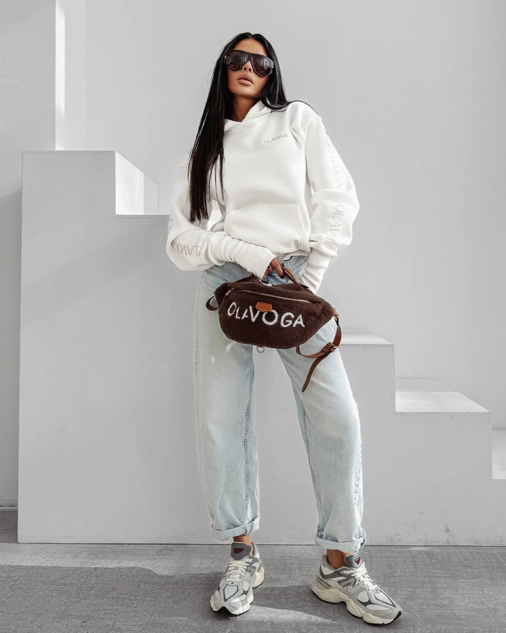 Bluza Olavoga Z Kapturem Wild Season ecru