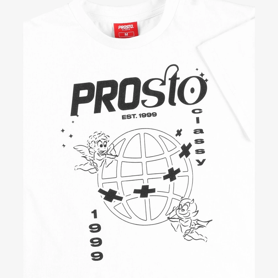 T-shirt Prosto Devangel biały