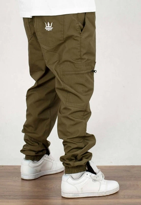 Spodnie Jigga Wear Crown Ripstop Cargo khaki