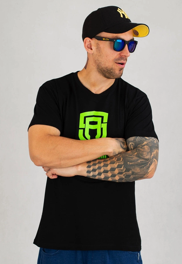 T-shirt Street Autonomy Classic Logo czarno zielony