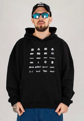 Bluza Stoprocent Z Kapturem Logos czarna