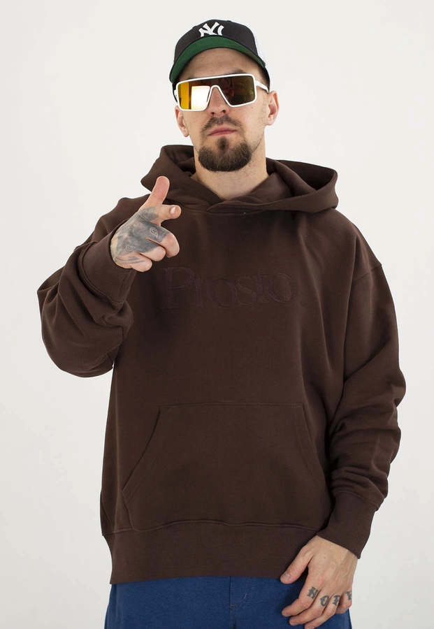 Bluza Prosto Z kapturem Mizo brązowa