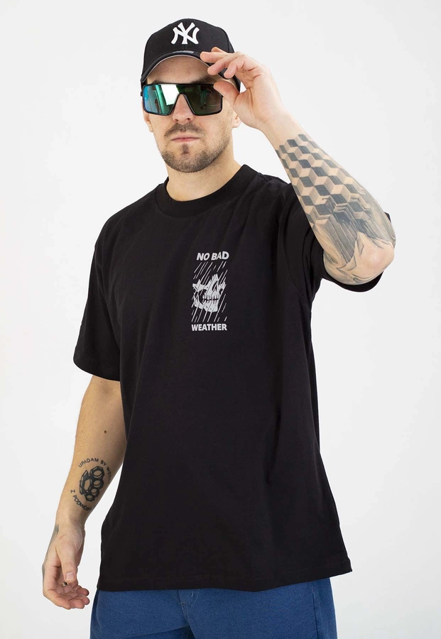 T-shirt Gawrosz No Bad Weather czarny