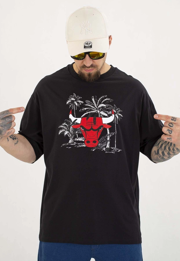 T-shirt New Era NBA Palm Tree Os Bulls 60667729 czarny