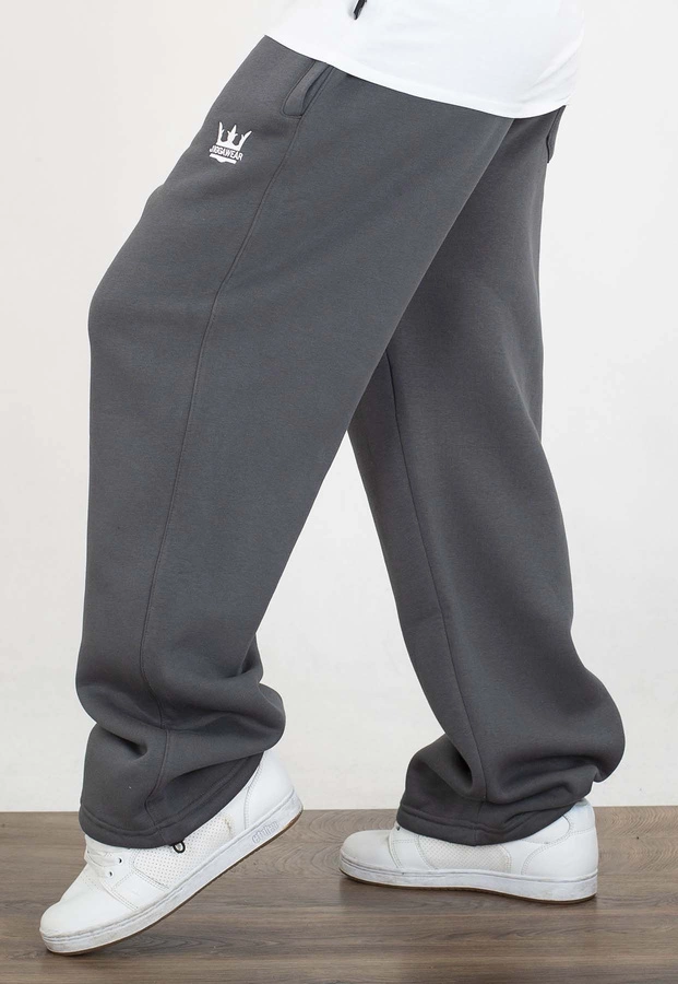 Dresy Jigga Wear Baggy Logo Drawcord Smoked grafitowe