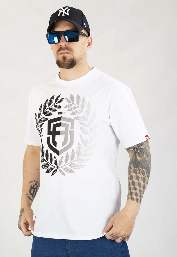 T-shirt Street Autonomy Laur biało czarny